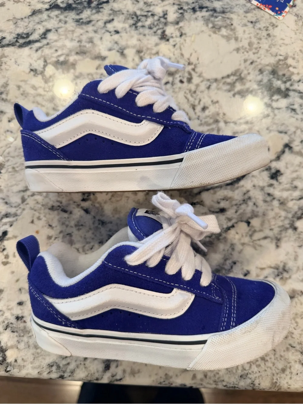 Vans Kids' Royal Blue Knu Skool Skate Shoes